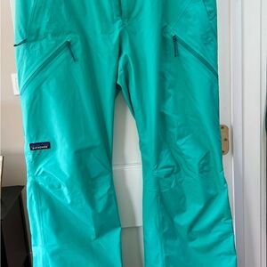 Patagonia Teal Outdoor Ski & Snow Pants
